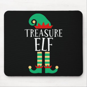 The Treasure Elf Funny Family Matching Christmas P Mouse Pad