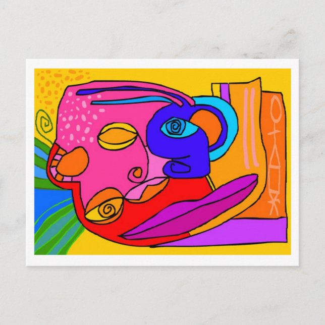 'the treasure map to the inside' postcard (Front)