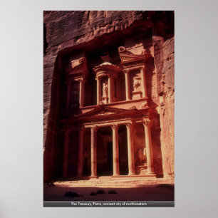 The Treasury, Petra, ancient city of northwestern Poster