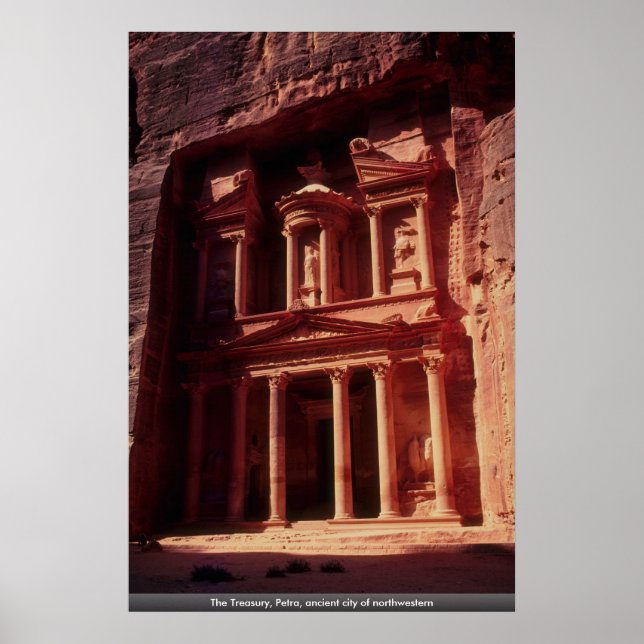 The Treasury, Petra, ancient city of northwestern Poster (Front)