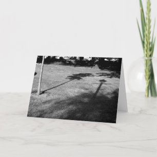 The Tree and the Lamppost were Friends Card