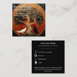 The Tree Between Worlds   Tree of Life R&B Square Business Card