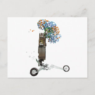 The Tree House Chopper Motorcycle Postcard