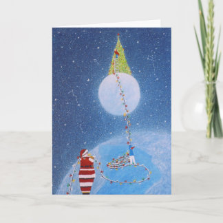 The Tree Lighting Greeting Card by Rino Li Causi