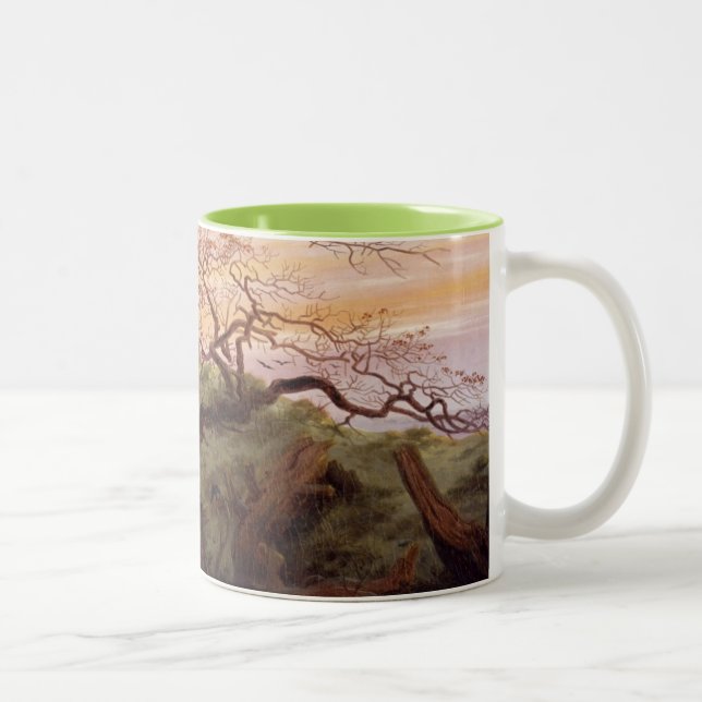 The Tree of Crows, 1822 Two-Tone Coffee Mug (Right)