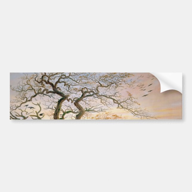 The Tree of Crows (by Caspar David Friedrich) Bumper Sticker (Front)