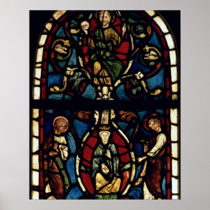 The Tree of Jesse, 13th century (stained glass) Poster