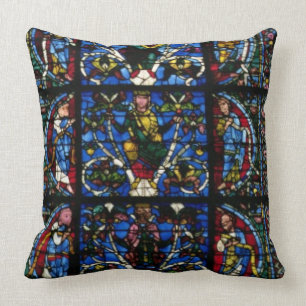The Tree of Jesse, lancet window in the west facad Cushion