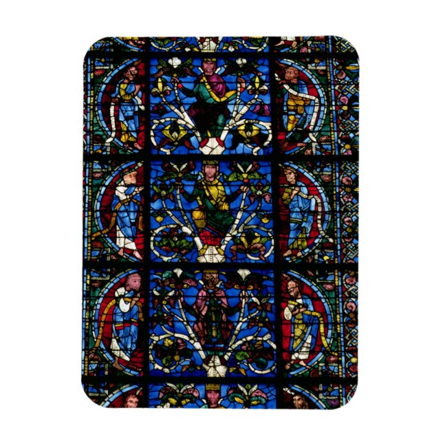 The Tree of Jesse, lancet window in the west facad Magnet (Vertical)