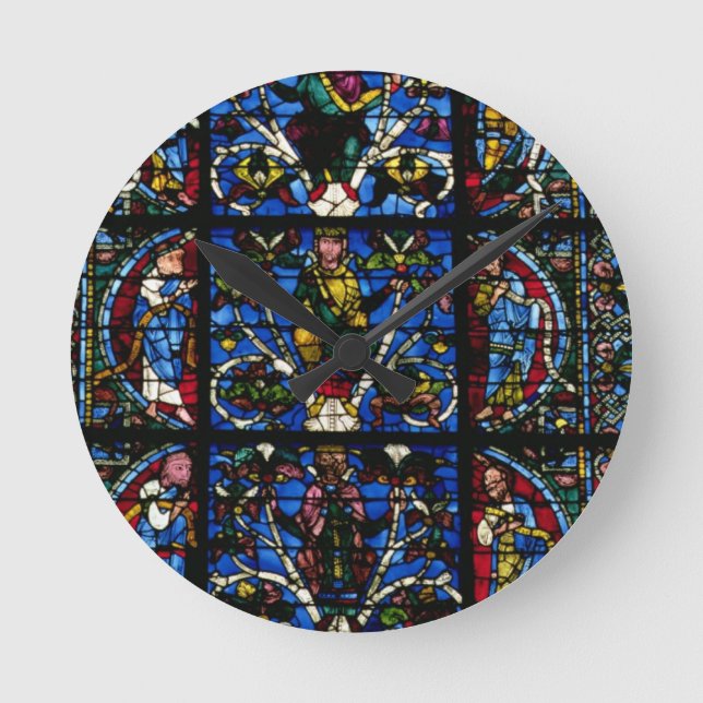 The Tree of Jesse, lancet window in the west facad Round Clock (Front)