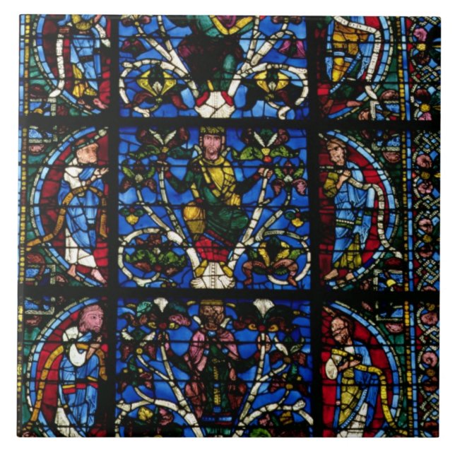 The Tree of Jesse, lancet window in the west facad Tile (Front)