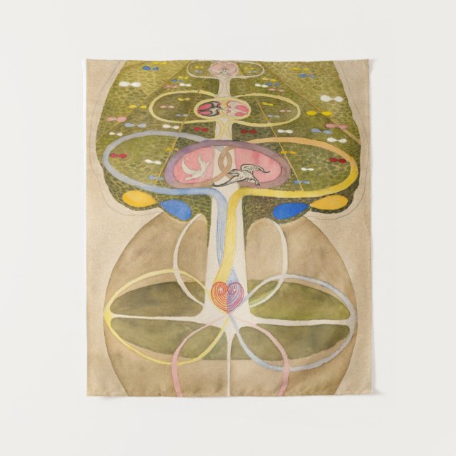 The Tree of Knowledge by Hilma af Klint Tapestry (Front)