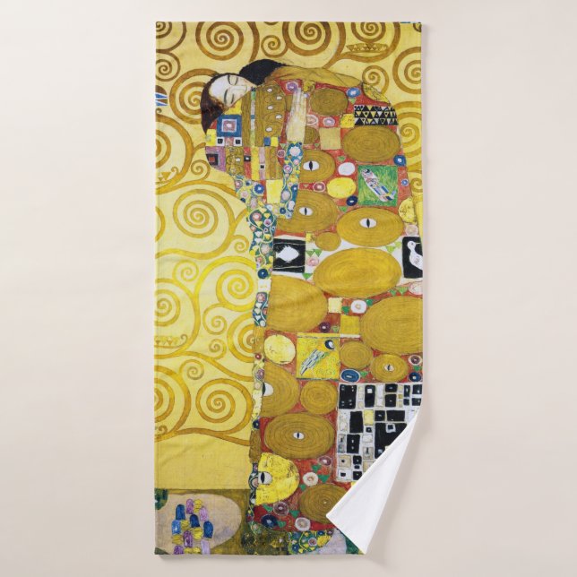 The Tree of Life (detail), Klimt Bath Towel (Bath Towel)