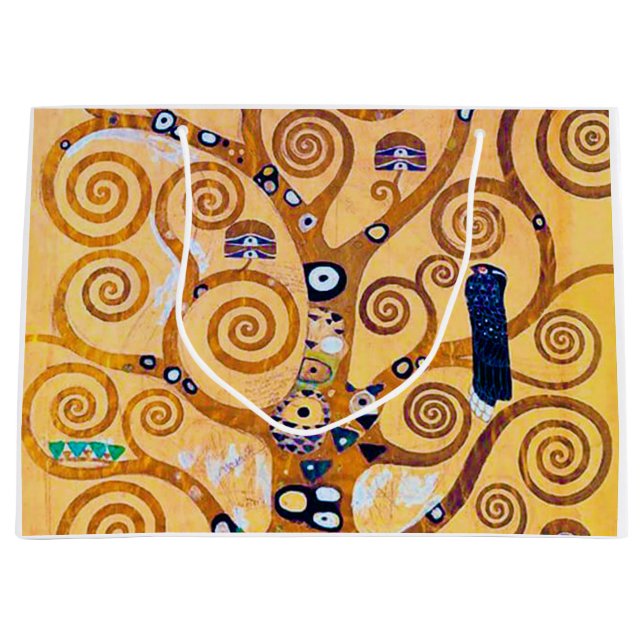 The Tree of Life (detail), Klimt Large Gift Bag (Front)