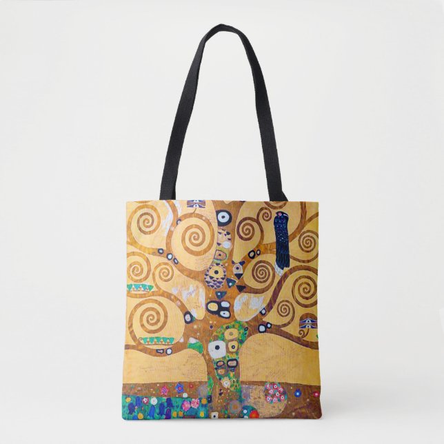 The Tree of Life (detail), Klimt Tote Bag (Front)