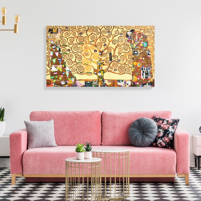The Tree of Life | Gustav Klimt | Canvas Print (Insitu(LivingRoom))