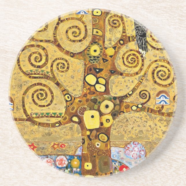 “ The Tree of Life ” , Gustav Klimt Coaster (Front)
