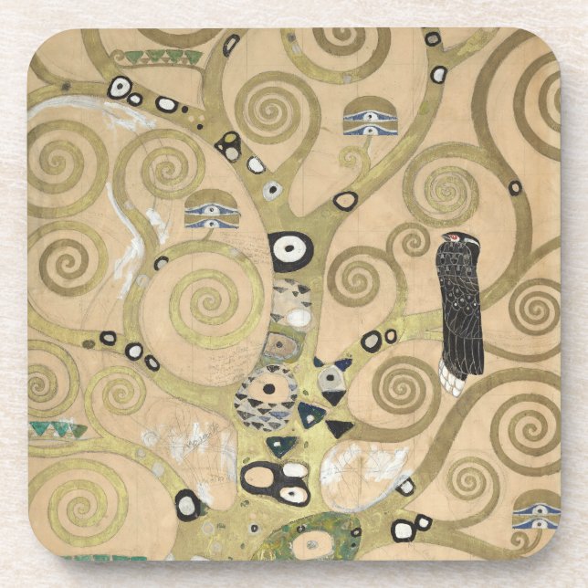 The Tree of Life, Gustav Klimt OIl Painting  Coaster (Front)