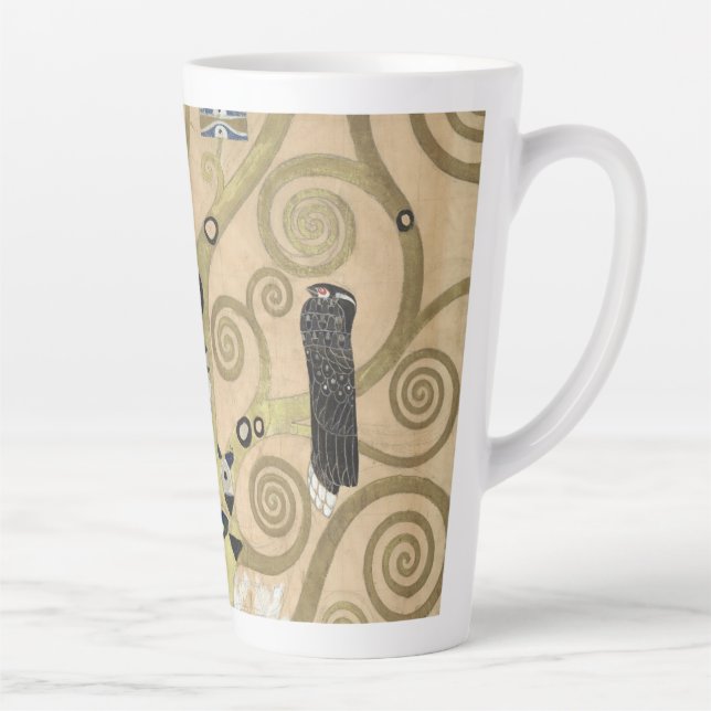 The Tree of Life, Gustav Klimt OIl Painting  Latte Mug (Right)
