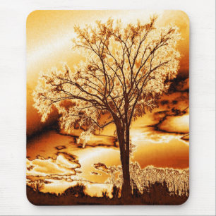 The Tree of Life in Molten Gold Mouse Pad