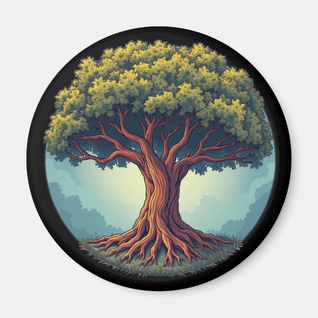 The tree of life refrigerator magnet   (Front)