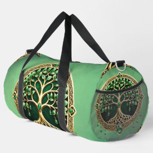 The tree of life with Celtic knots. Duffle Bag