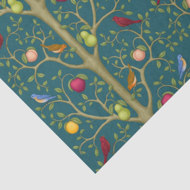 The Tree of Living Treasures Tissue Paper (Detail)