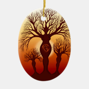 The tree of motherhood ceramic tree decoration