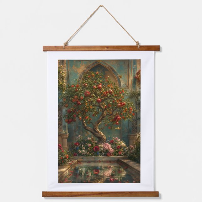 The Tree of Ruby Secrets Hanging Tapestry (Front)
