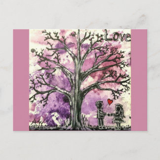 The Tree Series: Love Postcard