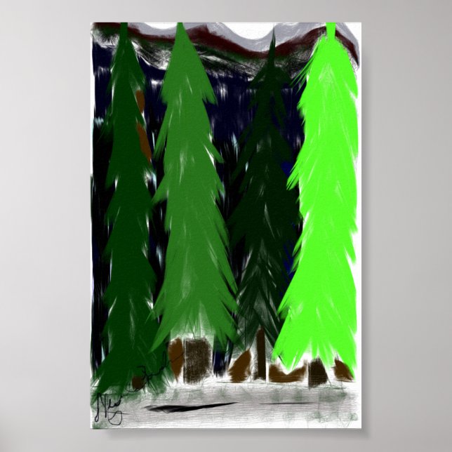 The trees of a passway poster (Front)