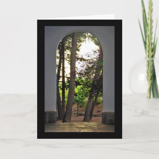 The Trees through the Arch Card (Front)