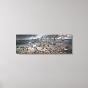 The Trench on Hill 468 - Wrapped Canvas