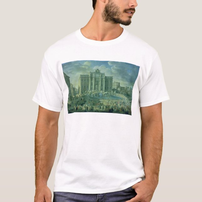 The Trevi Fountain in Rome, 1753-56 T-Shirt (Front)