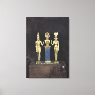 The Triad of Osorkon II, reign of Osorkon II Canvas Print