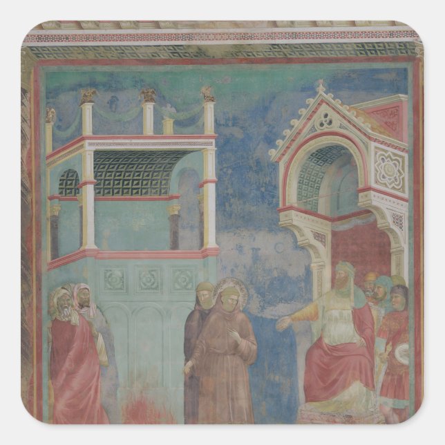 The Trial by Fire Square Sticker (Front)