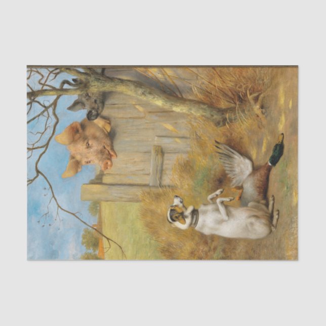 The Trial by Herbert William Weekes Tissue Paper (Front)