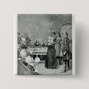 The Trial of a Witch 15 Cm Square Badge