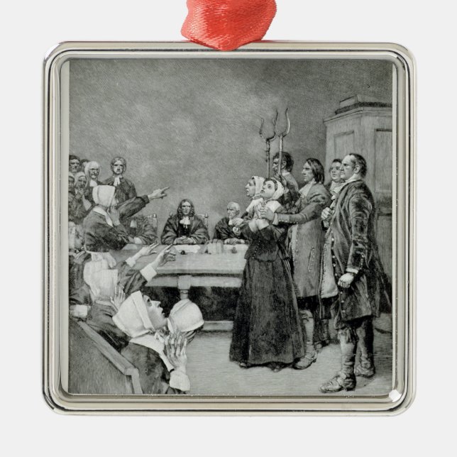 The Trial of a Witch Metal Tree Decoration (Front)