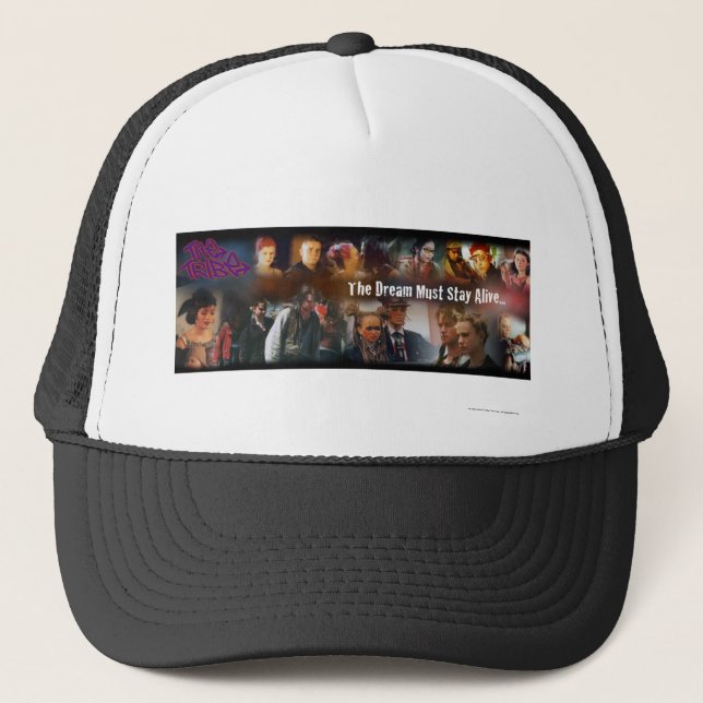 The Tribe Series 1 Collage Trucker Hat (Front)