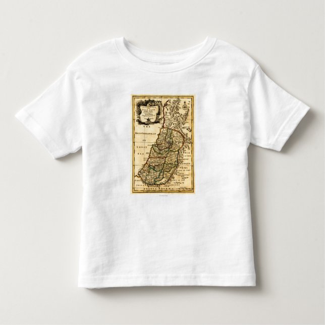 The Tribes of Israel in PalestinePanoramic Map Toddler T-Shirt (Front)