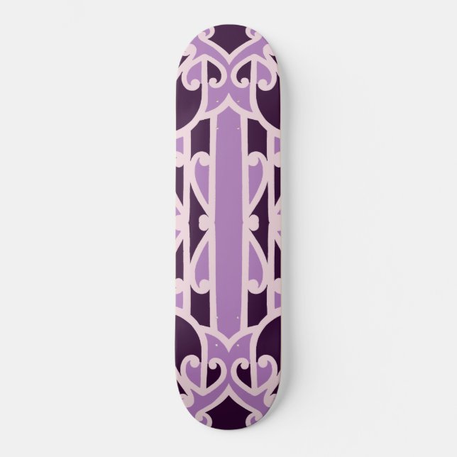 The Tribes Purple Skateboard (Front)