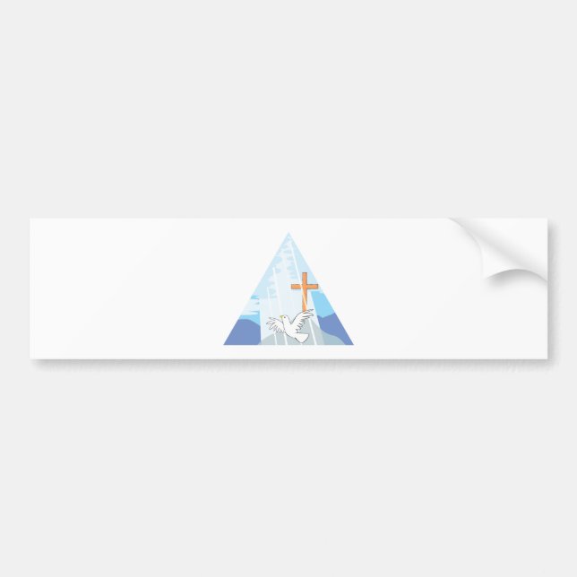 The Trinity - God the Father Son and Holy Spirit Bumper Sticker (Front)