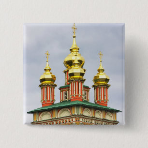 The Trinity Sergiev Monastery 15 Cm Square Badge