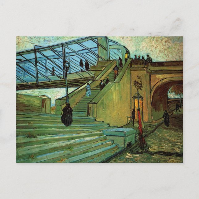 The Trinquetaille Bridge by Vincent van Gogh Postcard (Front)