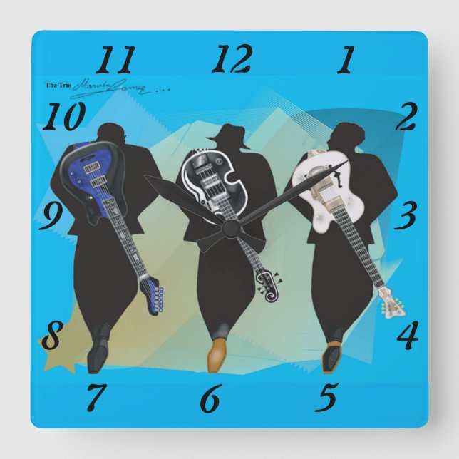 The Trio - Acrylic Wall Clock (Front)