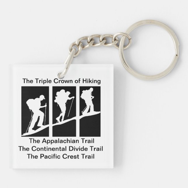 The Triple Crown of Hiking Key Ring (Back)