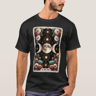 The Triple Moon Tarot Card Celestial Mystical T-Shirt