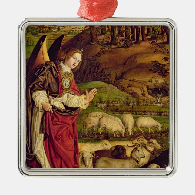 The Triptych of Moses and the Burning Bush Metal Tree Decoration (Front)