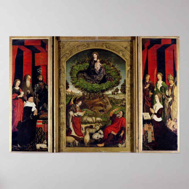 The Triptych of Moses and the Burning Bush Poster (Front)